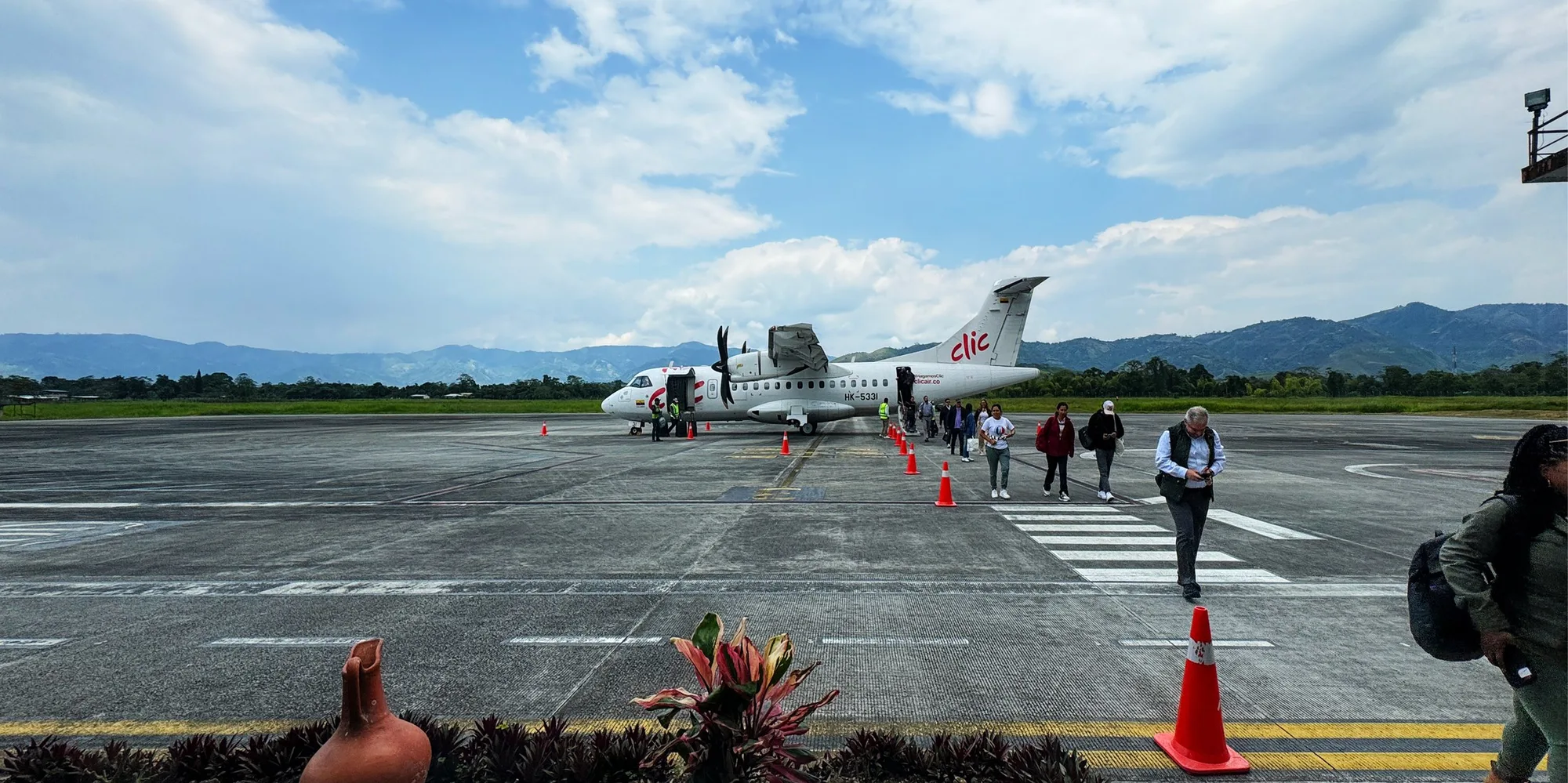 A flight full of coffee professionals