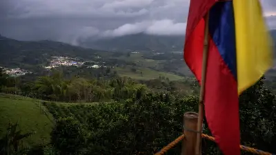 The view past the farm